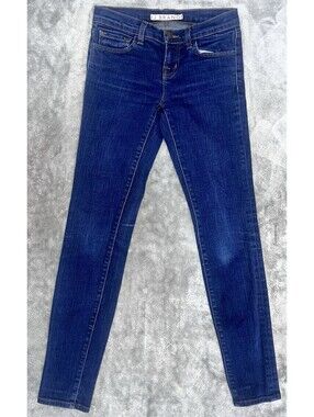 J Brand Womens Aruba Skinny Straight Jeans  #3910 Blue Dark Wash Sz 24 USA Made